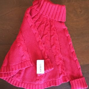 Carter’s girls holiday poncho- NWT